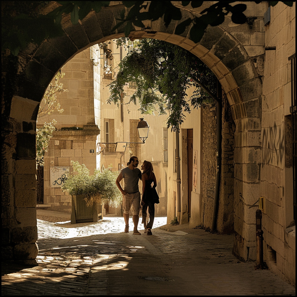 Un couple en week-end en amoureux en Provence-Alpes-Côte d'Azur à Arles