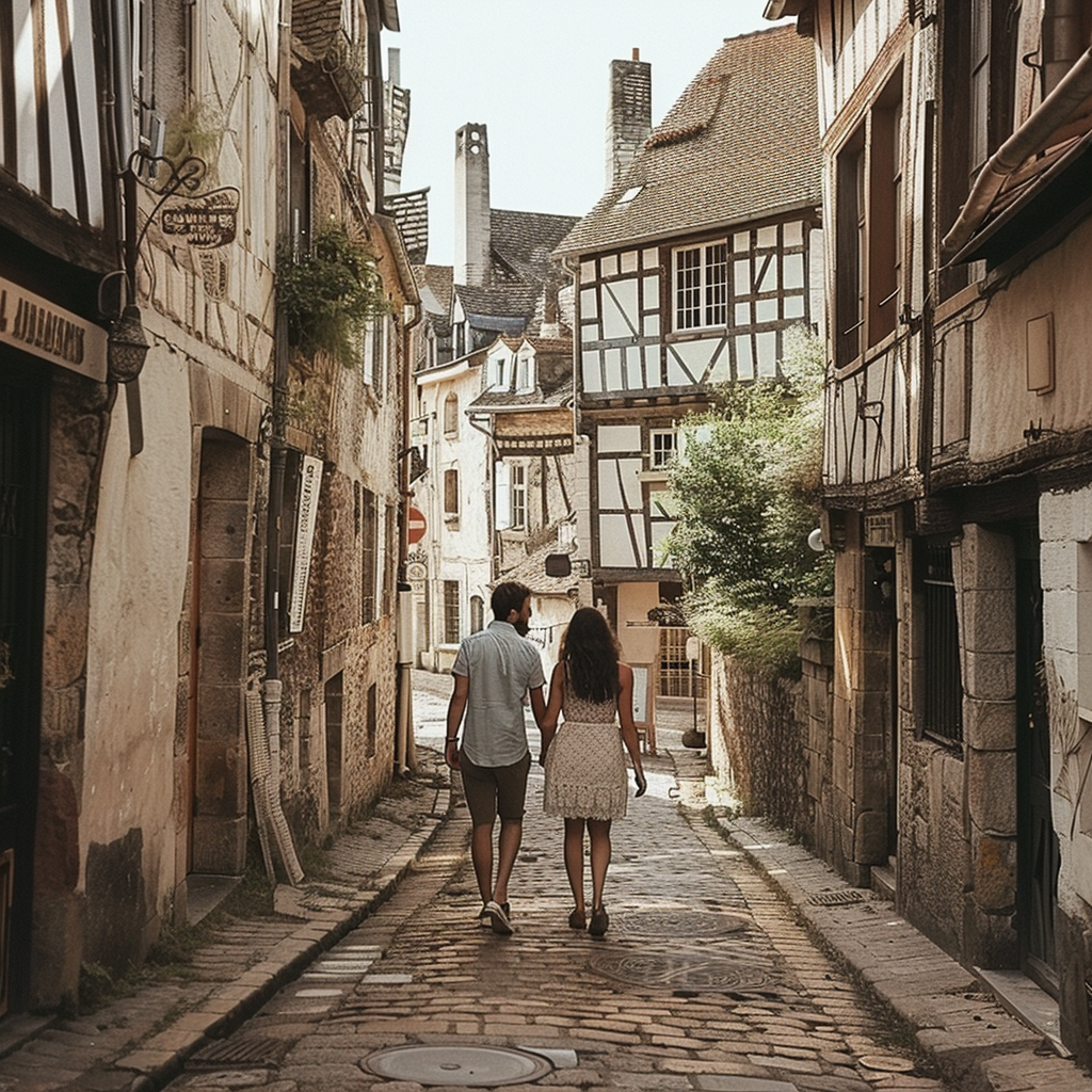 Couple en week-end en amoureux en Bourgogne-Franche-Comte à Auxerre