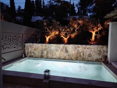 Mazet des Délices, terrasse privée avec piscine