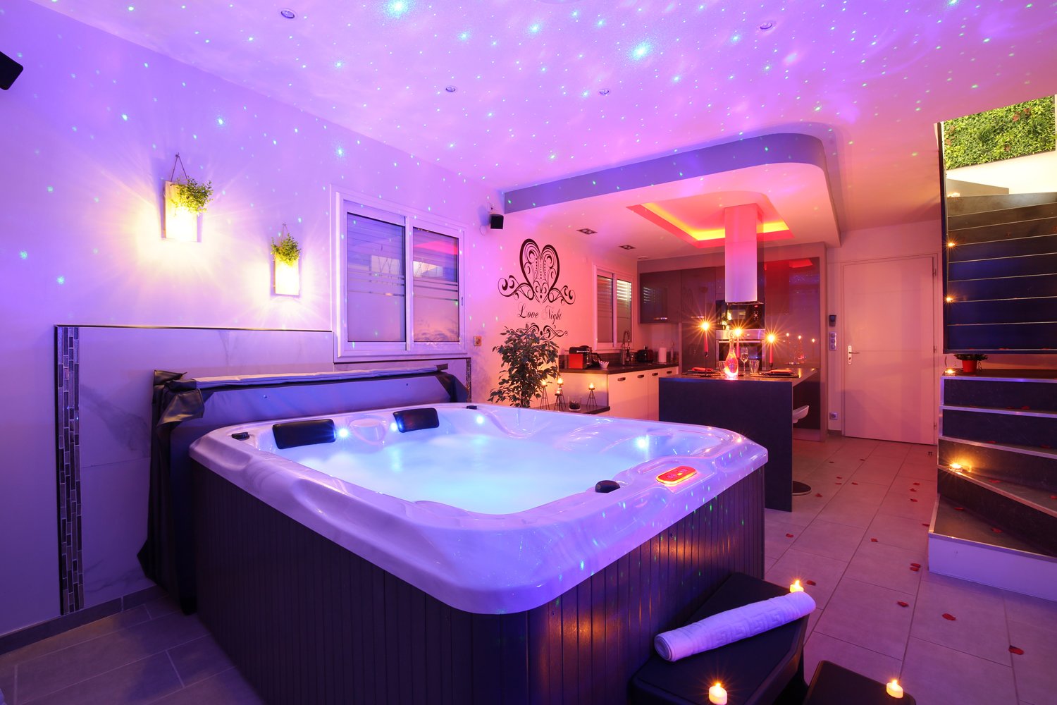 Villa lovenight toulouse vue jacuzzi