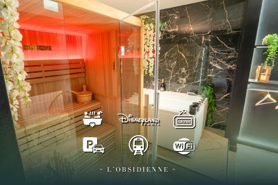 L'Obsidienne - Suite Sauna et Spa à Thorigny-sur-Marne